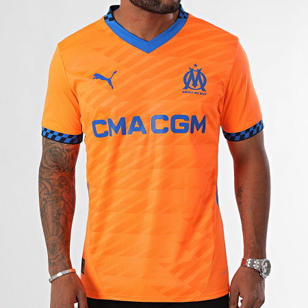 Puma - Camiseta de fútbol OM Tercera Réplica 775300 Naranja