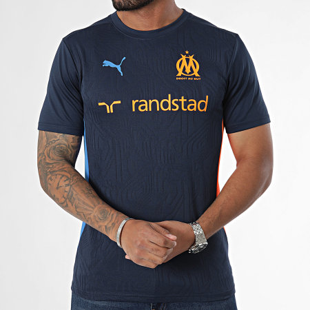 Maillot De Foot OM Training Jersey 778218 Bleu Marine