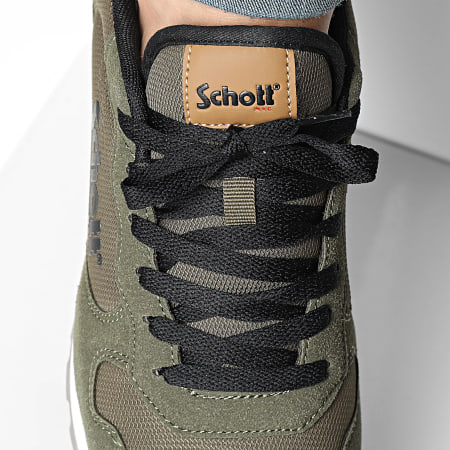 Schott NYC - Norati Khaki Bruin Zwart Sneakers