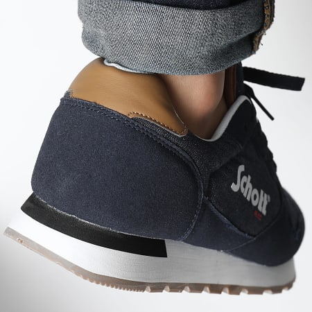 Schott NYC - Sneakers Norati Navy Denim Brown