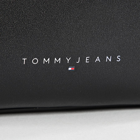 Tommy Jeans - Leren toilettas 2990 Zwart