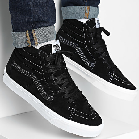 Vans - Sk8 Hi CMXBM81 Pig Suede Black Hi-Top Sneakers