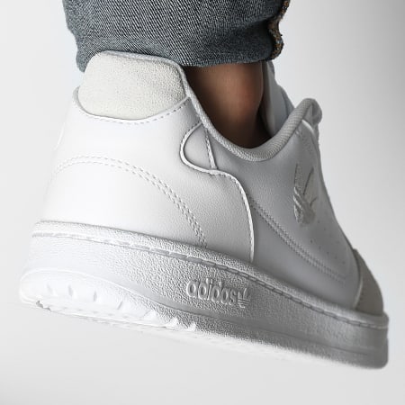 Adidas Originals - Baskets NY 90 JI1899 Footwear Blanco Gris One x Superlaced Gros Lacet Blanc