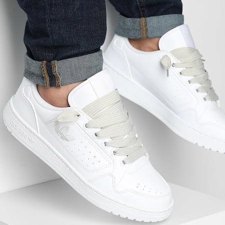 Adidas Originals - NY 90 Zapatillas JI1896 Calzado Blanco Cry Blanco x Superlaced Gros Lacet Beige