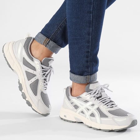 Asics - Damesschoenen Gel Venture 6 GS 1204A162 Klei Grijs Crème