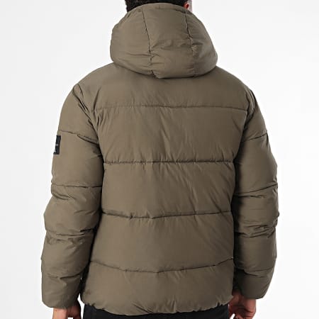 Calvin Klein Hooded Down Jacket 6104 Khaki Green Ryses