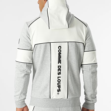 Comme Des Loups - Baltimore Track Suit White Grey Heather