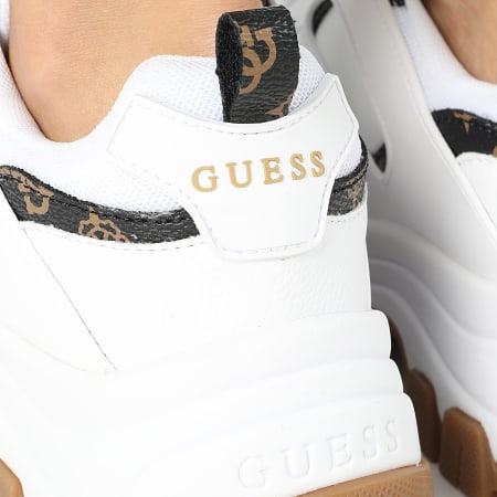 Guess - Damesschoenen FLFBRAFAL12 Wit Bruin