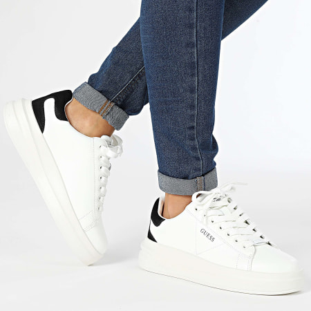 Guess - Sneakers Mujer FLJELBLEA12 Blanco Negro