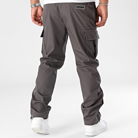 Ikao - Pantaloni cargo grigio antracite