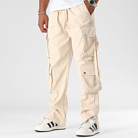 Ikao - Pantalones Cargo Beige