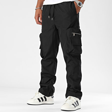 Ikao - Pantalones cargo negros