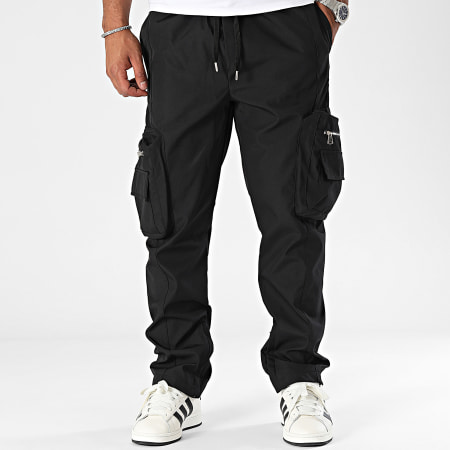 Ikao - Pantalones cargo negros