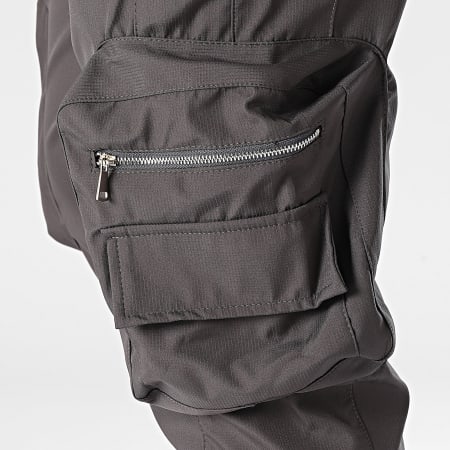 Ikao - Pantaloni cargo grigio antracite