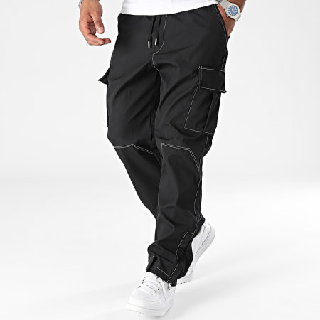 Ikao - Pantalones cargo negros