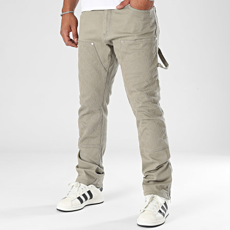 Ikao - Khaki groene jeans