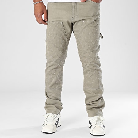 Ikao - Khaki groene jeans