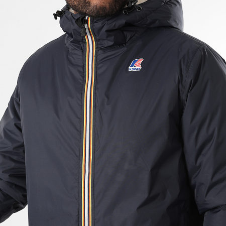 K-Way - Coupe-Vent Capuche Le Vrai 3.0 Claude Orsetto K3118TW Bleu Marine
