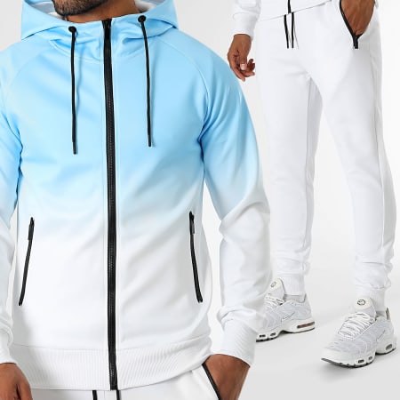 LBO - Ensemble De Survêtement 0246 Bleu Clair Blanc Dégradé