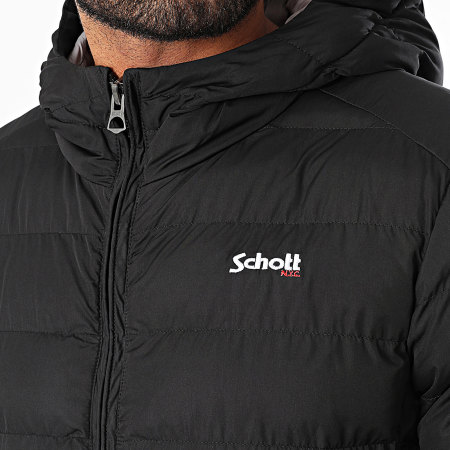 Schott NYC - Giacca Dayton con cappuccio nero