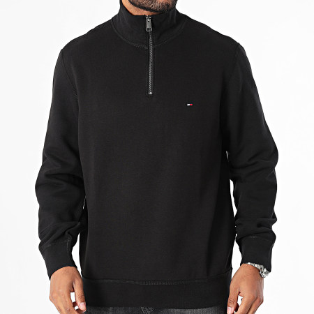 Tommy Hilfiger - Sweat Col Zippé Essential 7233 Noir