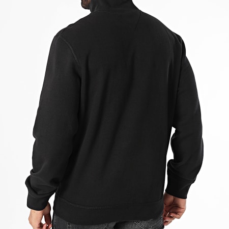 Tommy Hilfiger - Essential 7233 Sudadera negra con cuello de cremallera