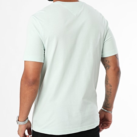 Tommy Hilfiger - Tee Shirt Chest Insert 6498 Vert Menthe