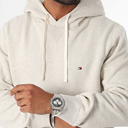 Tommy Hilfiger - Sweat Capuche Oversize Essential 7230 Beige Chiné