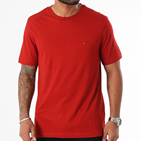 Tommy Hilfiger - Tee Shirt Regular Fit Essentieel 7267 Rood