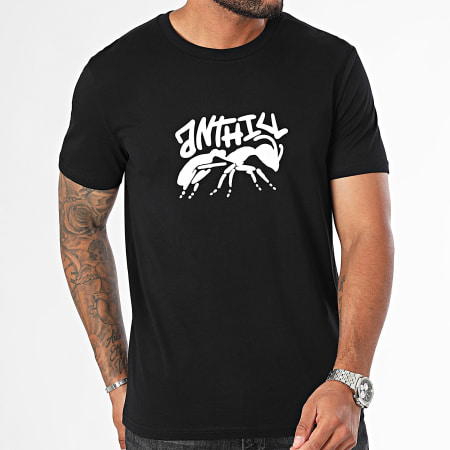 Anthill - Camiseta Stencil Blanco Negro