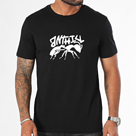 Anthill - Camiseta Stencil Blanco Negro