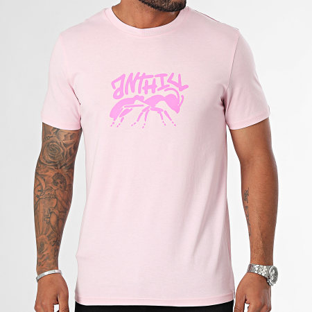 Anthill - Roze Stencil T-shirt Fluo Roze