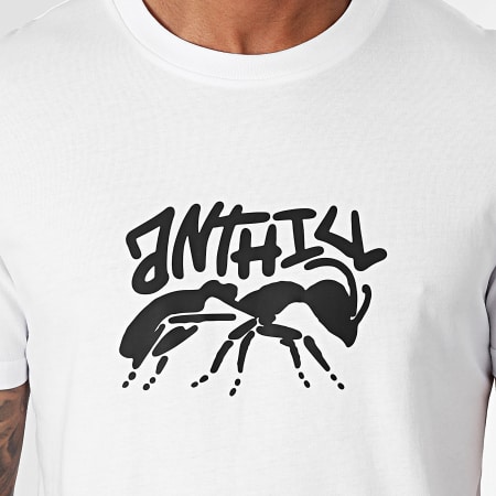 Anthill - Maglietta con stencil bianco e nero