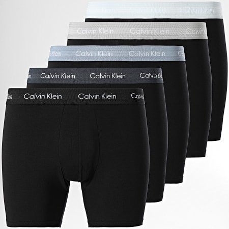 Calvin Klein - Confezione da 5 boxer NB3794A nero