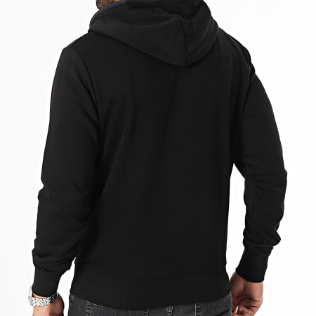 Helvetica - Borgia Hooded Sweatshirt met rits Zwart