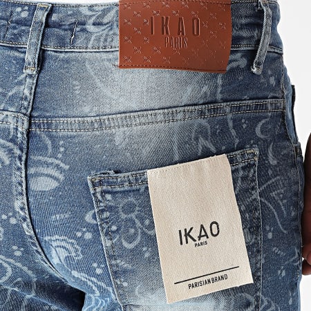 Ikao - Blauwe denim flare jeans