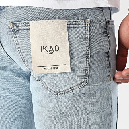 Ikao - Jeans flare con lavaggio blu