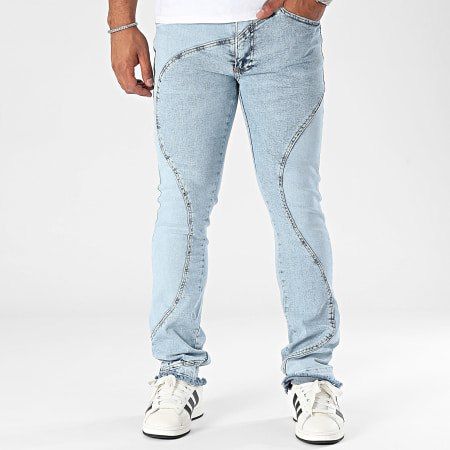 Ikao - Blue Wash Flare Jeans