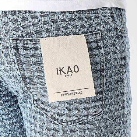 Ikao - Blauwe denim flare jeans