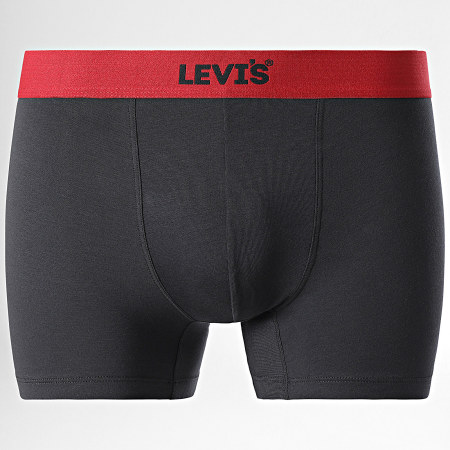 Levi's - Juego de 2 calzoncillos bóxer 701229536 Negro Rojo