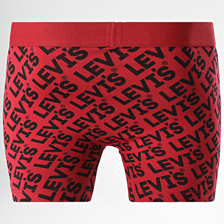 Levi's - Juego de 2 calzoncillos bóxer 701229536 Negro Rojo