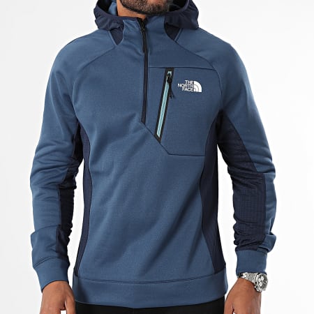 The North Face - MA A893R Navy Zip Neck Hoody