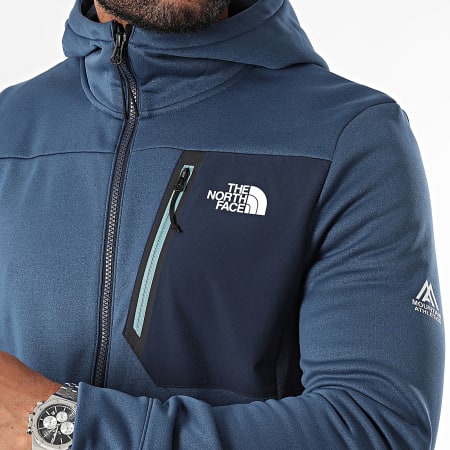 The North Face - MA A893Q Sweatshirt met capuchon en rits marineblauw