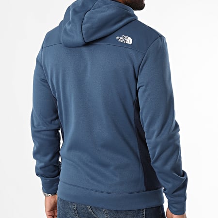 The North Face - MA A893Q Sudadera con capucha y cremallera Azul Marino