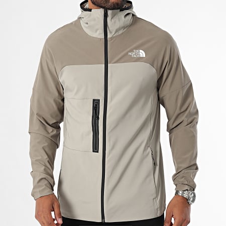 The North Face - MA Trajectory A893A Giacca con zip e cappuccio beige