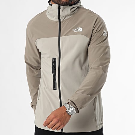 The North Face - MA Trajectory A893A Chaqueta con cremallera y capucha beige