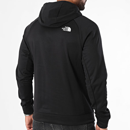 The North Face - MA A893R Felpa con cappuccio e collo a cerniera nera