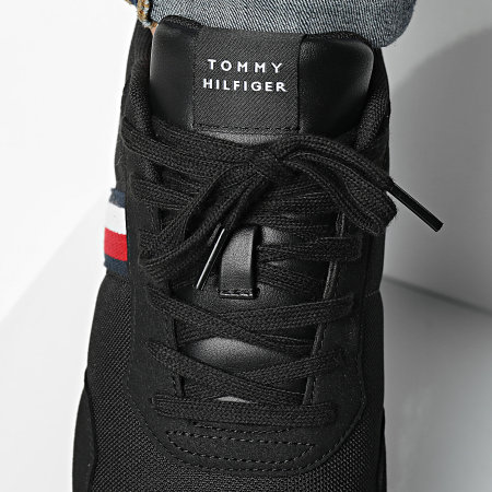 Tommy Hilfiger - Baskets Runner Mix Chambray 5070 Black