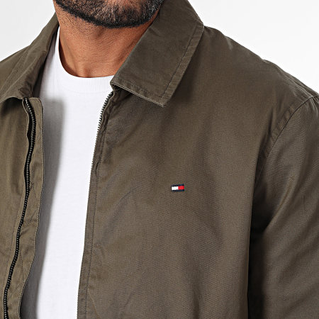 Tommy Hilfiger - Veste Zippée Cotton Ivy 6603 Vert Kaki