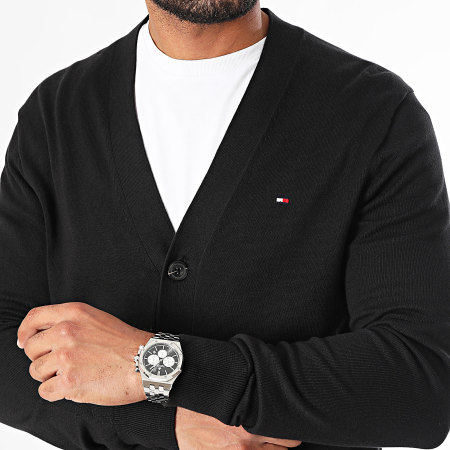 Tommy Hilfiger - Cárdigan Essential Cotton 3111 Negro